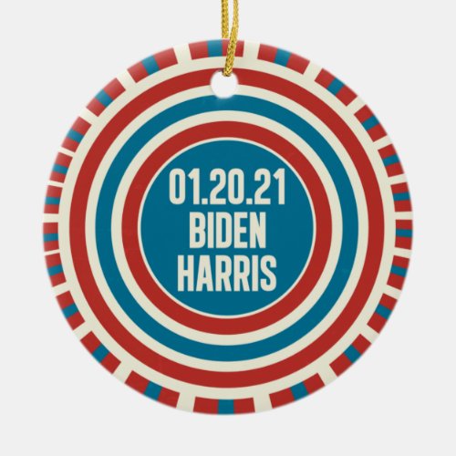 Biden Harris Inauguration Day Political Keepsake Ceramic Ornament