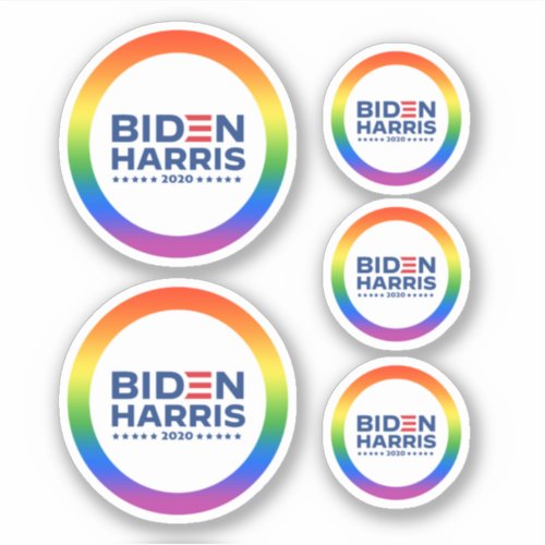 BIDEN HARRIS _ LGBT Rainbow Pride Sticker