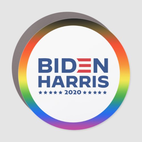 BIDEN HARRIS _ LGBTQ Inclusive Pride Car Magnet