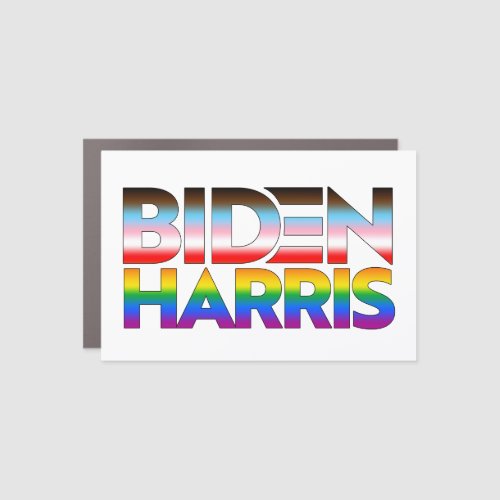 Biden Harris LGBTQ Pride Car Magnet