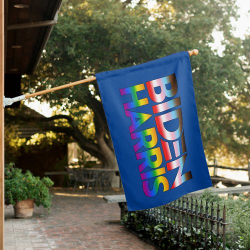 Biden Harris LGBTQ Pride House Flag
