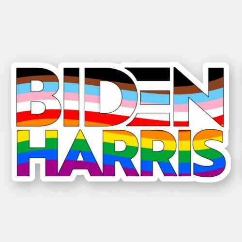 Biden Harris LGBTQ Pride Sticker