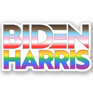 Biden Harris LGBTQ+ Pride Sticker