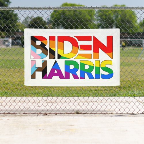 Biden Harris LGBTQ Progress Pride Banner