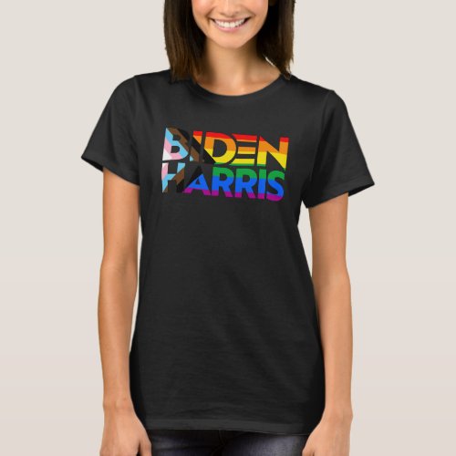 Biden Harris LGBTQ Progress Pride T_Shirt