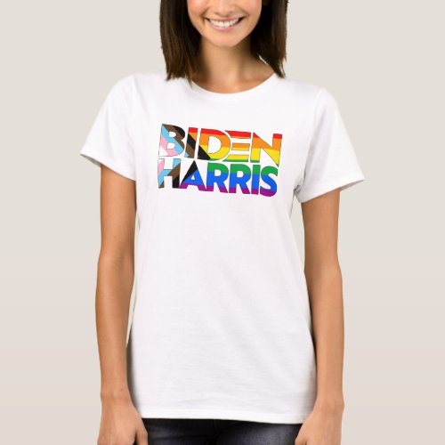 Biden Harris LGBTQ Progress Pride T_Shirt