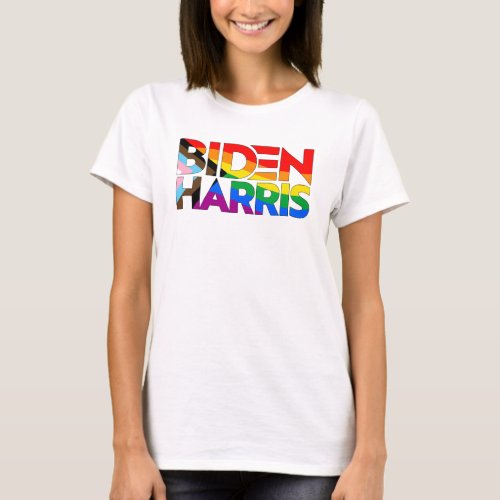 Biden Harris LGBTQ Progress Pride T_Shirt