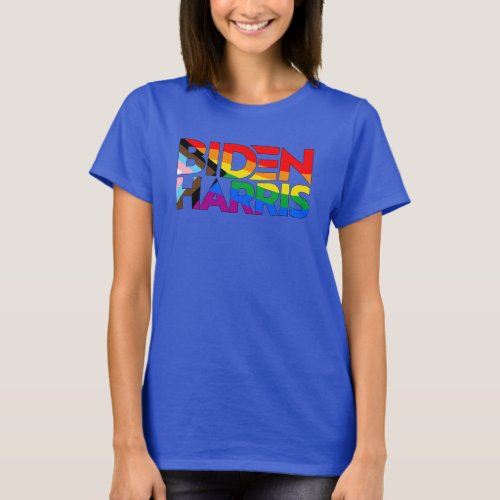 Biden Harris LGBTQ Progress Pride T_Shirt