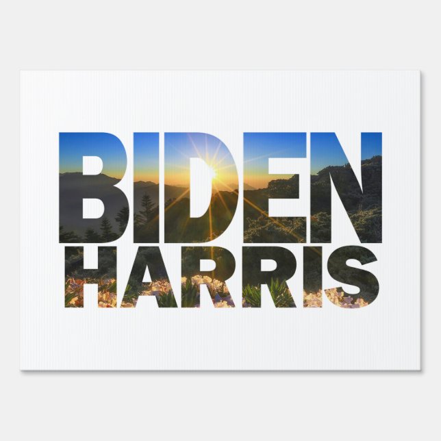 Biden Harris "new dawn" Yard Sign (Front)