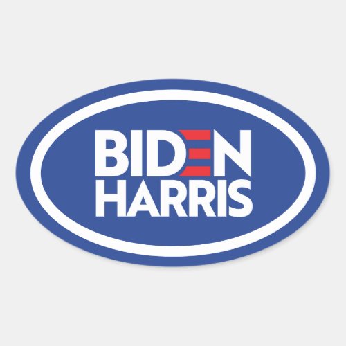 Biden Harris Oval Sticker