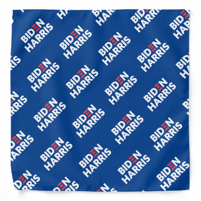 Biden / Harris Pattern Blue Bandana (Front)