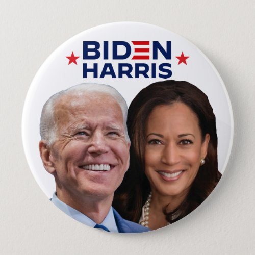 Biden Harris Photo Button