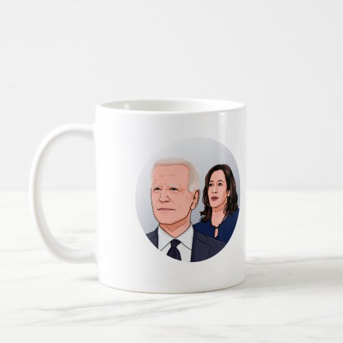 Biden Harris Portrait Coffee Mug