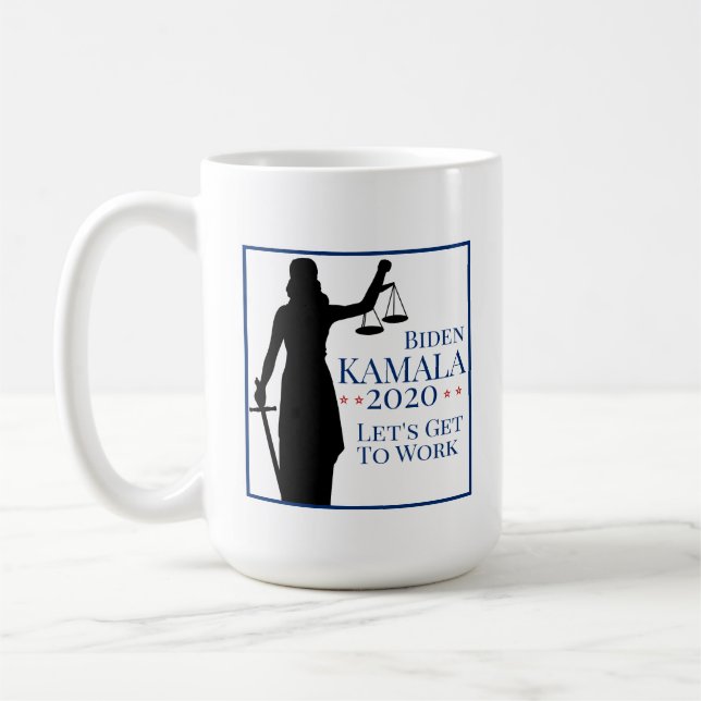 Biden Harris President Get to Work 2020 Election Coffee Mug (Left)