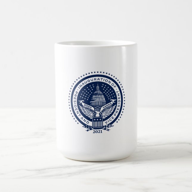 Biden Harris President Inaugural Logo Inauguration Coffee Mug (Center)