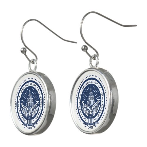 Biden Harris President Inaugural Logo Inauguration Earrings