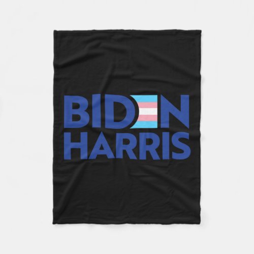 Biden Harris President Trans Pride Flag Joe Kamala Fleece Blanket