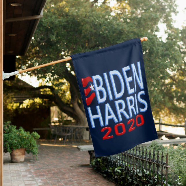 Biden Harris Presidential 2020 Election Campaign House Flag (In SItu)