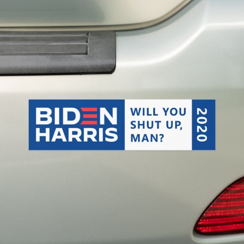 Biden Harris Presidential Election Debate 2020 Bumper Sticker