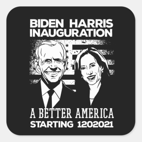 Biden Harris Presidential Inauguration 2021 Square Sticker