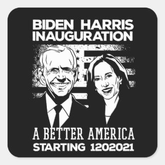 Biden Harris Presidential Inauguration 2021 Square Sticker