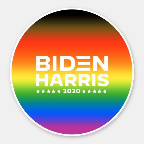 BIDEN HARRIS PRIDE 2020 LGBTQ Inclusive Pride Sticker
