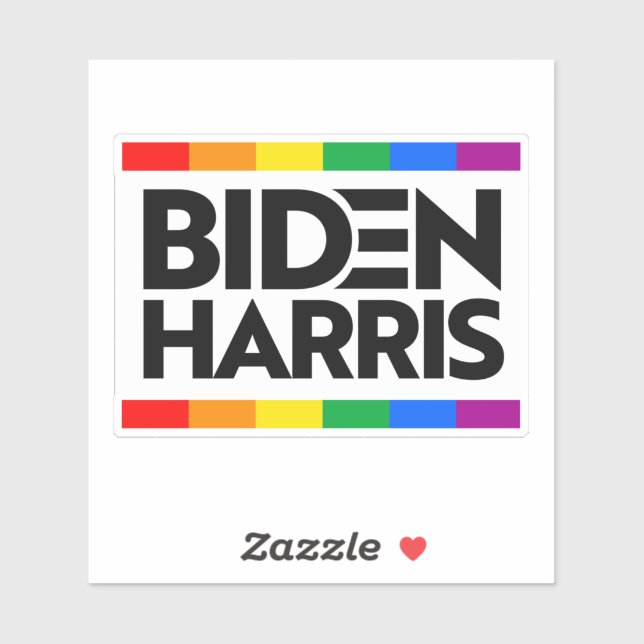 BIDEN HARRIS Pride Block Sticker (Sheet)
