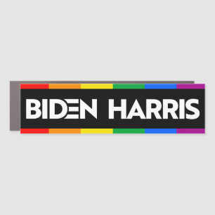 BIDEN HARRIS PRIDE CAR MAGNET