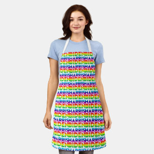 Biden Harris - Pride lgbt lgbtq rainbow colors Apron