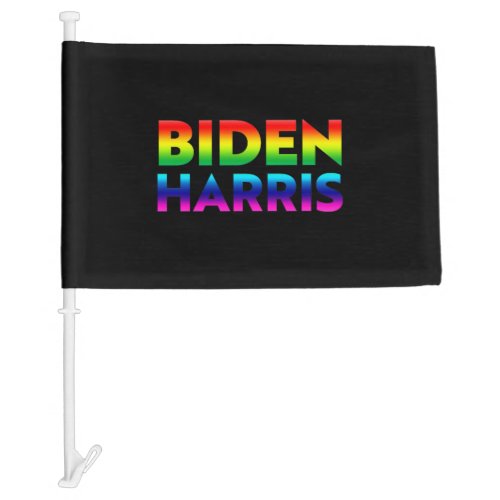 Biden Harris pride lgbtq lgbt black Car Flag
