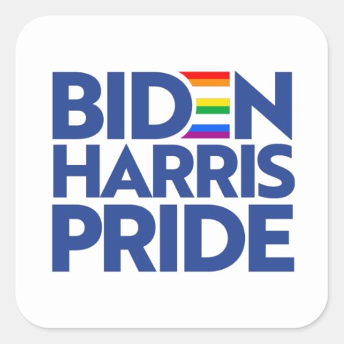 BIDEN HARRIS PRIDE SQUARE STICKER