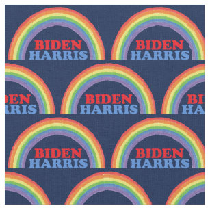 Biden Harris Rainbow Cute Democrat Political Fabric