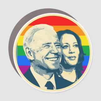 Biden Harris Rainbow Pride Car Magnet