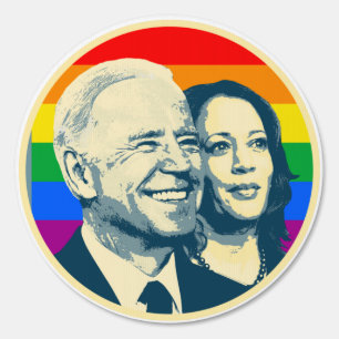 Biden Harris Rainbow Pride Sign