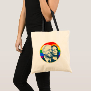Biden Harris Rainbow Pride Tote Bag