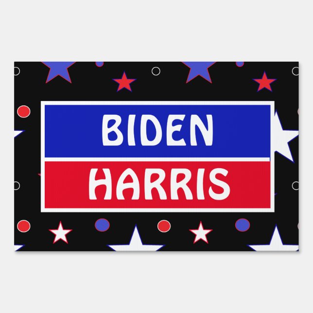Biden Harris Red White and Blue 2020 Election Sign (Front)