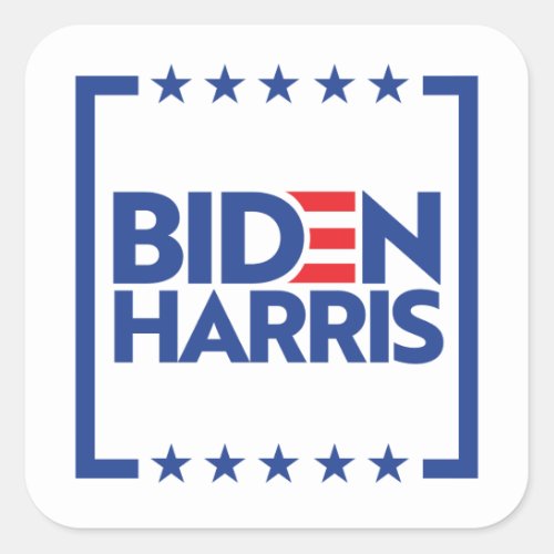 Biden Harris Square Sticker