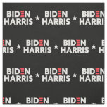 Biden / Harris Star Pattern Black and White Fabric