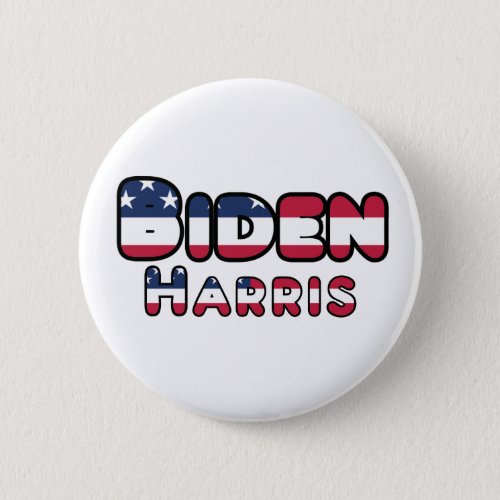 Biden  Harris Support US Election 2020 Button