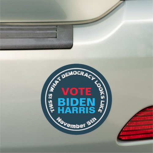 BIDEN HARRIS This Is What Democracy Looks Like Car Magnet