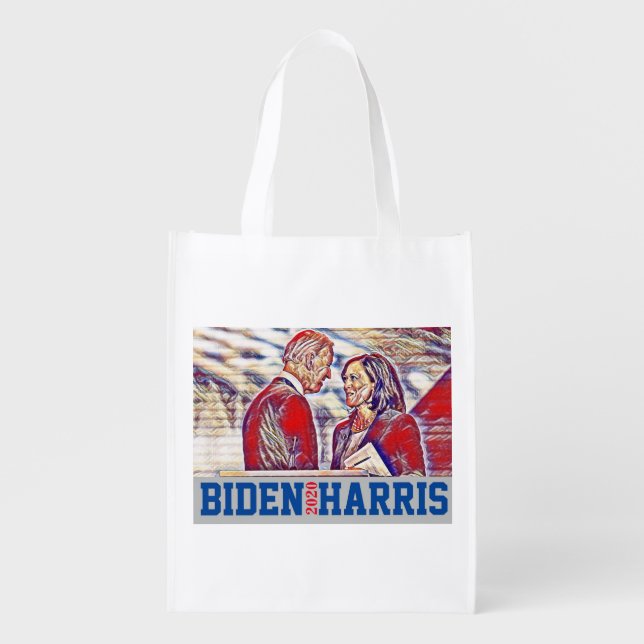 Biden Harris Together 2020 Grocery Bag (Front)