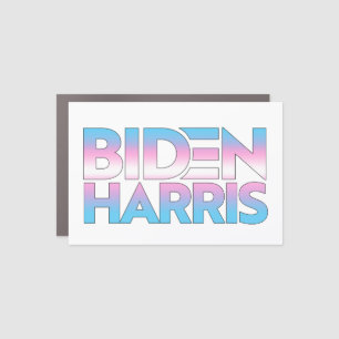 Biden Harris Trans Pride Car Magnet