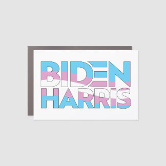 Biden Harris Trans Pride Car Magnet