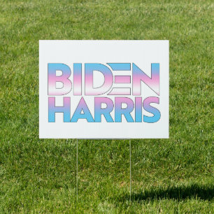 Biden Harris Trans Pride Sign