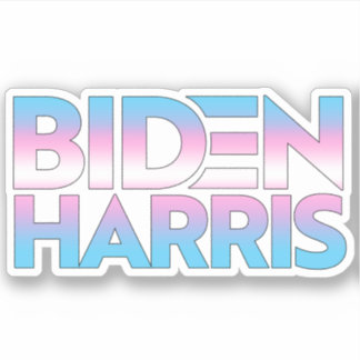 Biden Harris Trans Pride Sticker