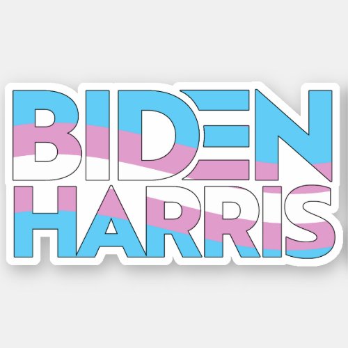 Biden Harris Trans Pride Sticker