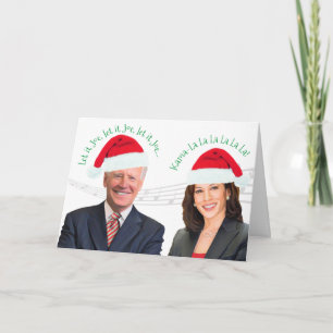 Biden Harris Trump-Free Christmas Greetings Holiday Card