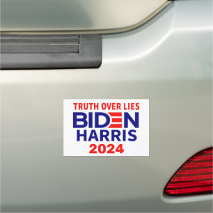 Biden Harris Truth Over Lies 2024 Election Car Magnet