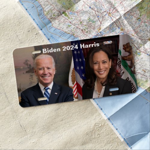 Biden Harris US President Election 2024 License Plate