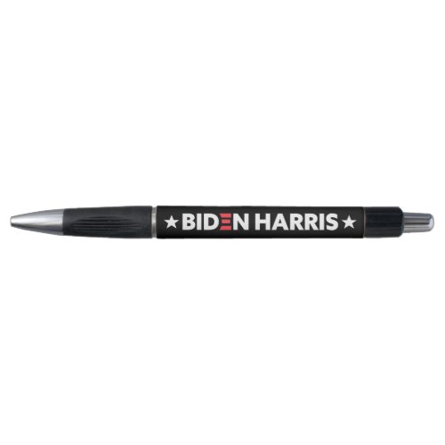Biden  Harris White Stars Black Pen